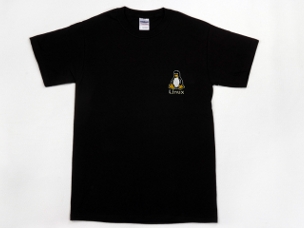 Embroidered Linux t-shirts