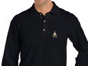 Linux Long Sleeve Polo Shirt (black)