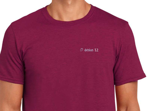 Debian Bookworm T-Shirt (berry)