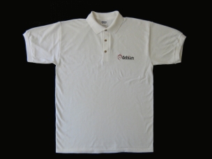 Debian white piqué shirts