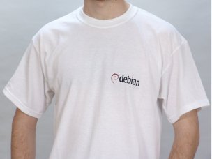 Debian white t-shirts