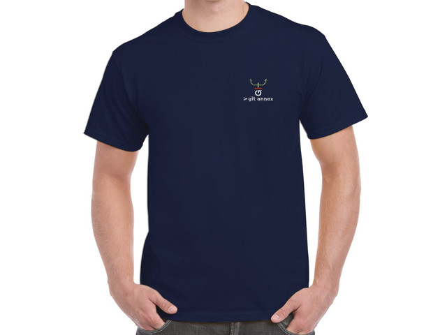 git-annex T-Shirt (dark blue)