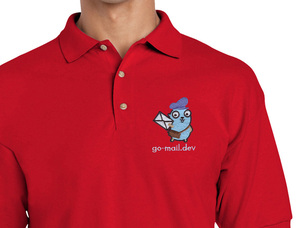 Go-mail Polo Shirt (red) old type