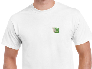 Linux Mint white t-shirts