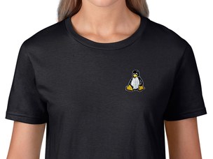 Tux Women's T-Shirt (black)