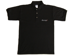 Ubuntu black piqué shirts