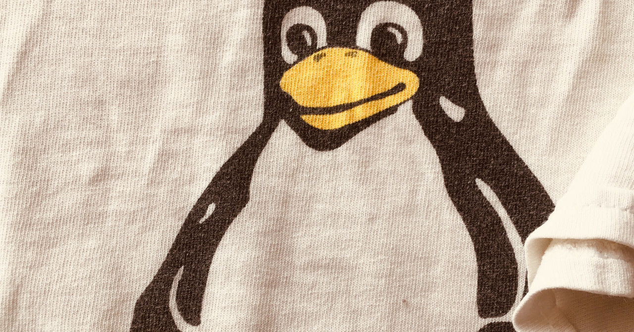 One of our first Linux t-shirts