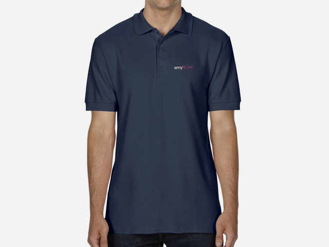 amyROM Polo Shirt (dark blue)