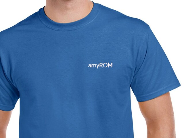 amyROM T-Shirt (blue)