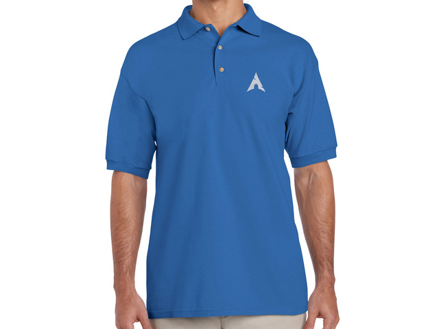 Arch Linux (type 2) Polo Shirt (blue) old type