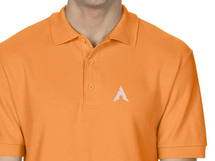 Arch Linux (type 2) Polo Shirt (orange)