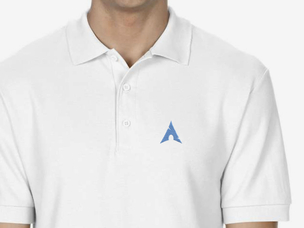 Arch Linux (type 2) Polo Shirt (white)