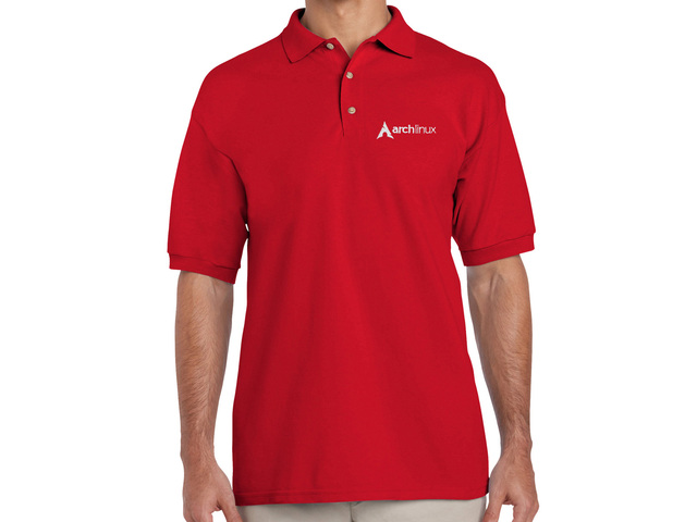 Arch Linux Polo Shirt (red)
