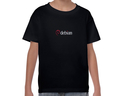 Debian embroidered youth t-shirt (black)