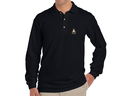 Linux Long Sleeve Polo Shirt (black)