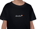 Ubuntu embroidered youth t-shirt (black)