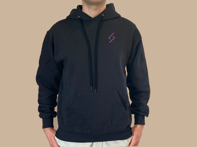 Crystal Linux hoodie (black)