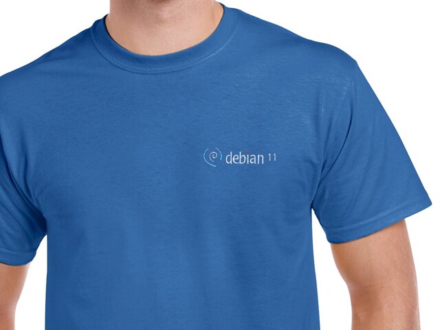 Debian Bullseye T-Shirt (blue)