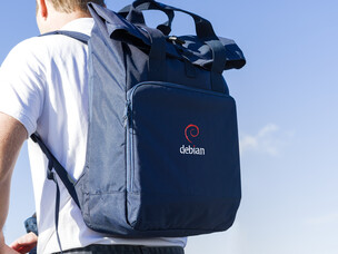 Debian (type 2) roll-top laptop backpack
