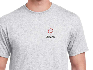 Debian (type 2) T-Shirt (ash grey)