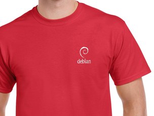 Debian (type 2) T-Shirt (red)