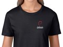 Debian (type 2) Women's T-Shirt (black)