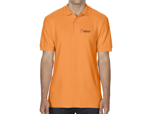 Debian Polo Shirt (orange)