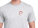 Debian Swirl T-Shirt (ash grey)