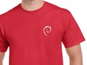 Debian Swirl T-Shirt (red)