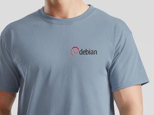 Debian T-Shirt (mineral blue)
