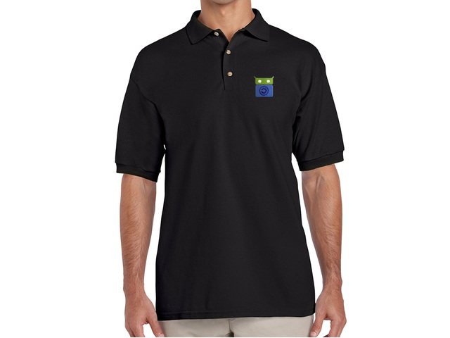 F-Droid Polo Shirt (black) old type