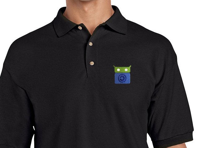 F-Droid Polo Shirt (black) old type