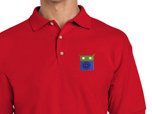 F-Droid Polo Shirt (red) old type