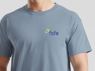 FSFE T-Shirt (mineral blue)