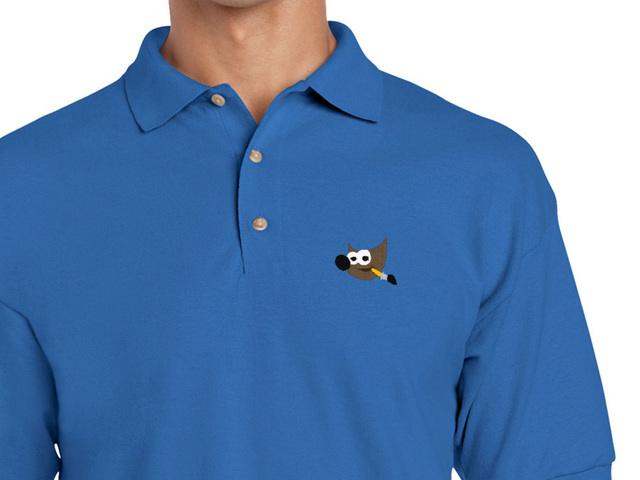 GIMP Polo Shirt (blue) old type