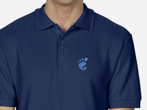 GNOME Polo Shirt (dark blue)