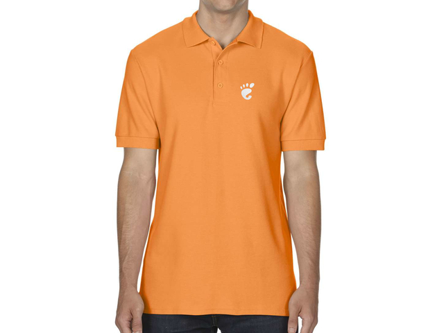 GNOME Polo Shirt (orange)