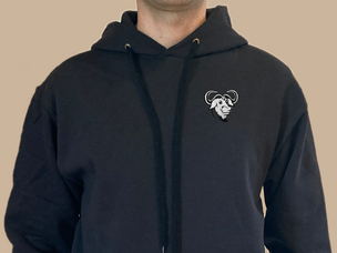 GNU hoodie (black)