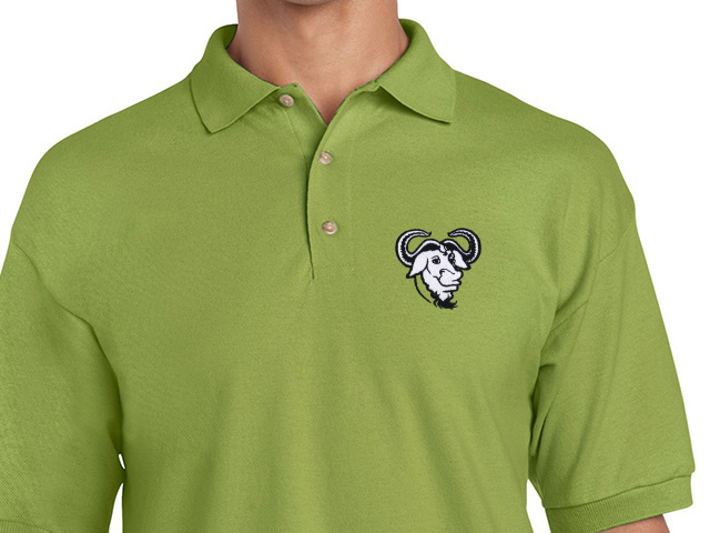 GNU Polo Shirt (green) old type