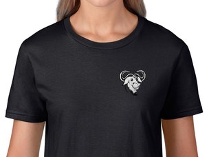 GNU Women's T-Shirt (black)