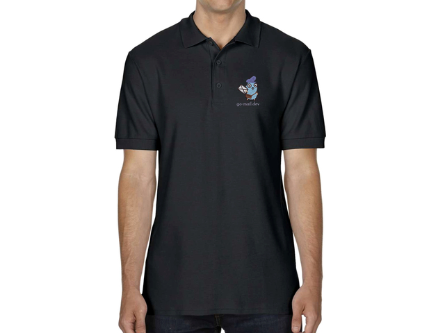 Go-mail Polo Shirt (black)