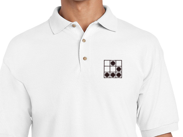 Hacker Polo Shirt (white) old type