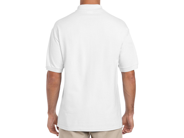 Hacker Polo Shirt (white) old type