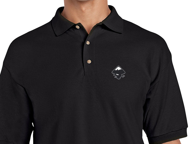 Inkscape Polo Shirt (black) old type