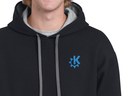 KDE hoodie (black-grey)