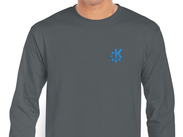 KDE Long Sleeve T-Shirt (grey)