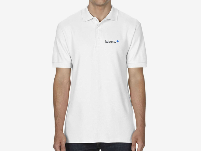 Kubuntu Polo Shirt (white)