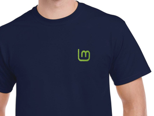 Linux Mint 2 T-Shirt (dark blue)