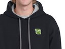 Linux Mint hoodie (black-grey)
