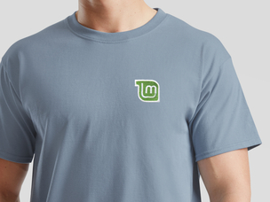 Linux Mint nostalgic T-Shirt (mineral blue)